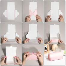 20pcs Customized Half-Circle Paper Boxes, Personalized Packaging Boxes, Elegant & Cute Gift Boxes, Suitable For Weddings, Birthdays, Parties, Candy Boxes