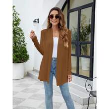 Newchoice Womens Casual Lightweight Long Sleeve Cardigan Soft Drape Open Front Fall Dusters (S-3XL) - Unta - View 7