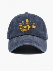1pc Don Julio 1942 Tequila Baseball Cap - Black Western Style Sun Hat With Orange & Design, Comfortable And Breathable Universal Truck Driver Hats For Both Men And Women, Retro Solid-Colored Dad Hats - Multicolor - View 3