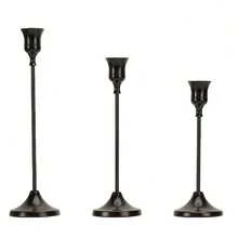 3/6/12/30 Pcs Gold Metal Candle Holders, Candle Stands, Suitable For Fireplace, Party, Christmas, Halloween, Dinner, Wedding, Anniversary, Birthday And Other Occasions, Can Be Used As Tabletop Center Decor (Candles Not Included)