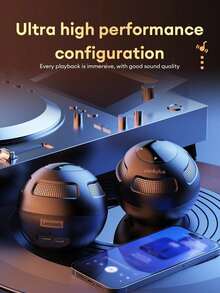 Lenovo 联想 TS5 黑色 高低音高清立体声 大音量 超长电池寿命 台式电脑扬声器 小型便携式无线扬声器 适用于家庭和办公室 - 黑色 - 查看 5