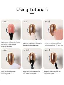 AiFer 3 件套镀铬指甲粉，Y2K 美学金属镜面效果全息极光变色龙颜料 3 种颜色适用于美甲凝胶抛光美人鱼独角兽浸粉 DIY 指甲饰品指甲宝石美甲用品 - 彩色 - 查看 9