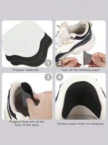 6pcs Heel Blister Patch For Sports Shoes, Prevent Heel Friction, Repair Shoes Linings And Mesh Damaged Areas - Multicolor - View 5