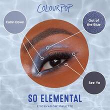 ColourPop Going Coconuts Nude Eyeshadow Palette - Cool-Toned Brown Eye Makeup Palette With 9 High-Pigment Matte And Shimmer Eyeshadow Finishes - Ultra-Velvety, Long-Wearing Formula (0.3 Oz) - So Elemental - View 5