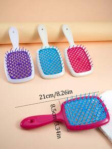 1支/2支装发梳，干湿两用透气梳，轻松梳理卷发，去除缠结，轻巧便携，适合所有发质，返校季、旅行度假必备，女士发饰，发梳，解结梳，梳子，后梳，发梳，边缘梳，解结梳，美发工具，美发用品，护发，卷发梳，理发师，美发设备，发型，美发，发梳，后梳，造型梳，卷发梳，边缘梳，发梳，梳发，发梳套装，梳发，卷发梳，解结梳，女士发梳，头发，旅行，美发产品，美发工具，美发用品，理发师，理发师配件，理发店，美发设备