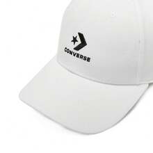 Converse Chuck Taylor 男女通用弧形帽檐棒球帽 10022130-A02 - 白色 - 查看 5