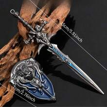 1pc Lich King's Frostmourne Full Metal Craft Model. Exquisite Decor, Collectible Merchandise, Lich King Replica, 2025 Must-Have For Fans! Perfect Gift For Birthday, Christmas, Halloween - Multicolor - View 11