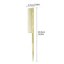 Lược chải tóc có răng chia, Lược đuôi xoắn ốc bằng nhôm, Thiết kế răng dày, Trở lại trường học, Vật dụng cần thiết cho kỳ nghỉ du lịch, Phụ kiện tóc cho nữ - Nhiều màu - Xem 13