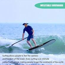 1 Set Stand-Up Paddleboard mit Doppelschicht, 320cm Länge, 76cm Breite, 15cm Dicke, 180kg max. Tragfähigkeit, für 1-2 Personen, Premium-Material mit robuster Konstruktion, inklusive Einwegpumpe, Aluminiumruder, Doppelschichtstruktur für erhöhte Stabilität und Auftrieb, ausgestattet mit Finnenspitze und Leine, Strandutensilien, Strandaccessoires, Poolschwimmer