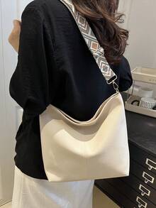 2026夏季新款时尚手提包、单肩包、托特包、高品质通勤水桶包（女士款） - 米色 - 查看 3