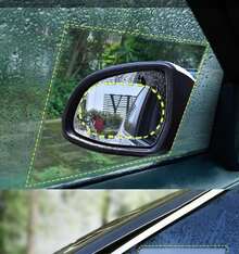 Película impermeable para coche, película impermeable para ventana lateral, película impermeable universal de gran tamaño - Azul - Ver 4