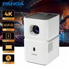 PANDA PANDA PF03 Mini Projector Smart Android Support Dual Wifi6 Electric Focus Native 1280x720P Home Cinema Outdoor Smart Portable Native Beamer For Home Theater Outdoor Movie Meeting