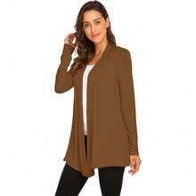 Newchoice Womens Casual Lightweight Long Sleeve Cardigan Soft Drape Open Front Fall Dusters (S-3XL) - Unta - View 3
