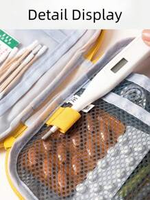 1pc Portable Medicine Bag, Cute Mini First Aid Kit, Medical Emergency Kits, Organizer Outdoor Household Medicine Pill Storage Bag, Empty First Aid Kit, Mini Portable Medical Kit First Aid Bag, Outdoor Camping Family Survival First Aid Kit, Cross Pattern First Aid Kit, Suitable For Car Bike Marathon Running Outdoor Camping Hiking Emergency