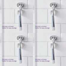 Flamingo Razors For Women, 1 Women'S Razor Handle (Chrome), 5 Blade Razor For Women With Aloe And Shea Butter Glide Strips - 1 Handle + 1 Blade - 查看 7