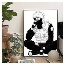 bandai 1 Stück gerahmtes japanisches klassisches, populäres, temperamentvolles Fantasy Anime Cover Art Poster, retro Malerei Cartoon Leinwand Hochauflösender Druck Wandkunst, moderne minimalistische Wohnzimmer Schlafzimmer Studenten-Wohnheim Bar Café Spielhallen Raum Wanddekoration Heimdekoration ästhetische Kunstbilder