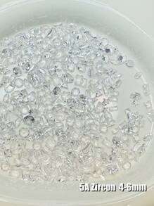 Nail Charms Nail Supplies Clear Nail Gems Art Black Nail Gems Transparent Rhinestone, Transparent Nail Drill 30/50/100Pcs Nail Tip Bottom Rhinestone Multi Color Mixed Packaging Nails