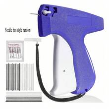 服装缝纫枪，服装标签枪，微型手持标签枪，快速缝纫枪，便携式快速服装固定器卷边工具，1000 个黑色和 1000 个白色 5 毫米迷你紧固件