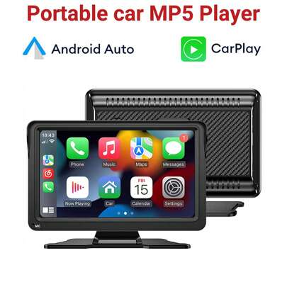  XUDA 2025 New 7Inch Universal Portable Car Multimedia Player Wireless Carplay And Wireless Android Auto Car Radio Touch Screen Sun Visor