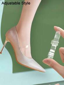 Adjustable Transparent Shoelaces: Silicone Invisible High Heel Ankle Strap - Non-Slip, Comfortable - Multicolor - View 4