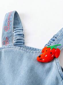 mini bala Girls' Short Sleeve Dress Set – Jumper & Tee Combo – Sweet & Comfy 2 Pieces Outfit - Ivory - View 7