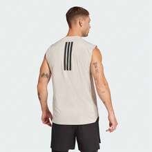 Adidas Camiseta de tirantes deportiva POWER 3S para hombres - Marrón - Ver 3