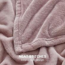 Sofa Blanket Living Room Cover SetFleece Blanket Twin Size, Soft Cozy Twin Blanket, Fuzzy Flannel Blanket Bed, Sofa, Couch, Travel, Camping, 60 X 80 Inches - 粉色 - 查看 7