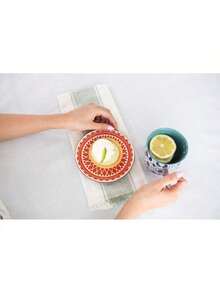 Mismatched Colorful Dinnerware Set Of 6 - Fun Decorative Cute Boho Kitchen Dishes - Zero Lead & Cadmium - 10.5 Inch Diametersummer - 6 Inch - View 7