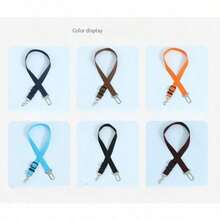 1PC Pet Car Leash & Safety Harness - Decorative Dog Collar For Car Travel Protection, Adjustable Vehicle Safety Belt For Shiba Inu, Puppy Auto Accessories