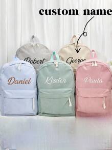 Personalized Children's Backpack, Embroidered Name Backpack, Customized Toddler Backpack, Back To School, Kids Backpack, Children Gift,Multi-Functional,Ornamental,Letter,Stylish,Modern,Colorful,Cute,Adorable,Casual,Custom,Personalised,Unique,Customized,Ideal Gifts For Him,Ideal Gifts For Her