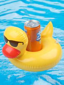 SHENYU 漂浮饮料架充气泳池躺椅 - 黃色鴨子 - 查看 3