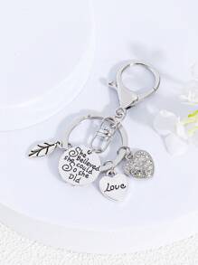 1 pieza Llavero con forma de corazón de aleación de zinc de estilo de moda INS, regalo para parejas, mejores amigos, temporada de vuelta a la escuela, mochila de San Valentín para la escuela
