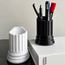 Roman Column Pen Holder,3D Printed Broken Pillar Desk Organizer | Unique Office & Home Decor,Back To School,School Supplies,Pencil Case,Pencil Pouch,School Bag