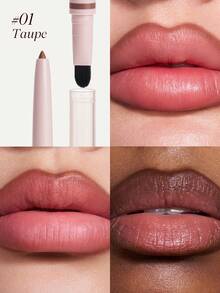 JOOCYEE 双头唇线笔，持久柔滑哑光妆效 - 01 灰褐色 - 查看 1