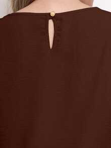 Women's Blouse Tailored Simplicity Elegant Social Basic Crepe 3/4 Sleeve Princess Tamires