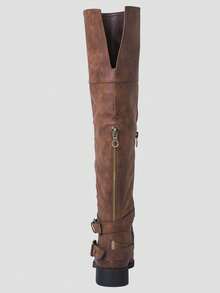 GLOBALWIN Women's Over The Knee Thigh High Boots Fall Boots Halloween Season - màu nâu - Xem 5