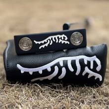 1 pieza Putter de golf con diseño de tigre, de 32 a 36 pulgadas, con funda, número limitado. Mejora la velocidad y precisión de la bola con la línea de puntería.