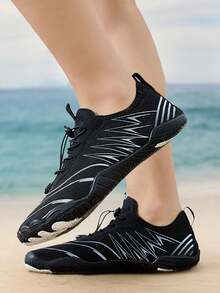 Lightweight Quick-Dry Five-Toe Barefoot Beach/Hiking/Climbing/Surfing/Fishing Shoes, Unisex - Black - View 3
