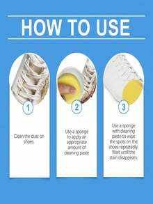 jakehoe Shoe Cleaning Paste - Designed For Deep Cleaning, The Portable Cleaning Paste Can Quickly Remove Stubborn Stains And Brighten Sneakers And White Shoes.