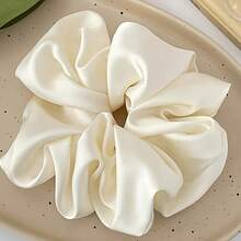 1 件素色优雅缎面大号发圈 - 柔软、舒适、高弹力发带，适合女性日常使用、发带、发饰、发饰 - 彩色 - 查看 6