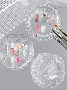 Beautizon Nailartlab 1pc Multi-Function Nail Art Color Palette, Includes Nail Art Pen Holder And Nail Art Photography Props, Suitable For Home Nail Salon Tools And Accessories - Multicolor - View 1