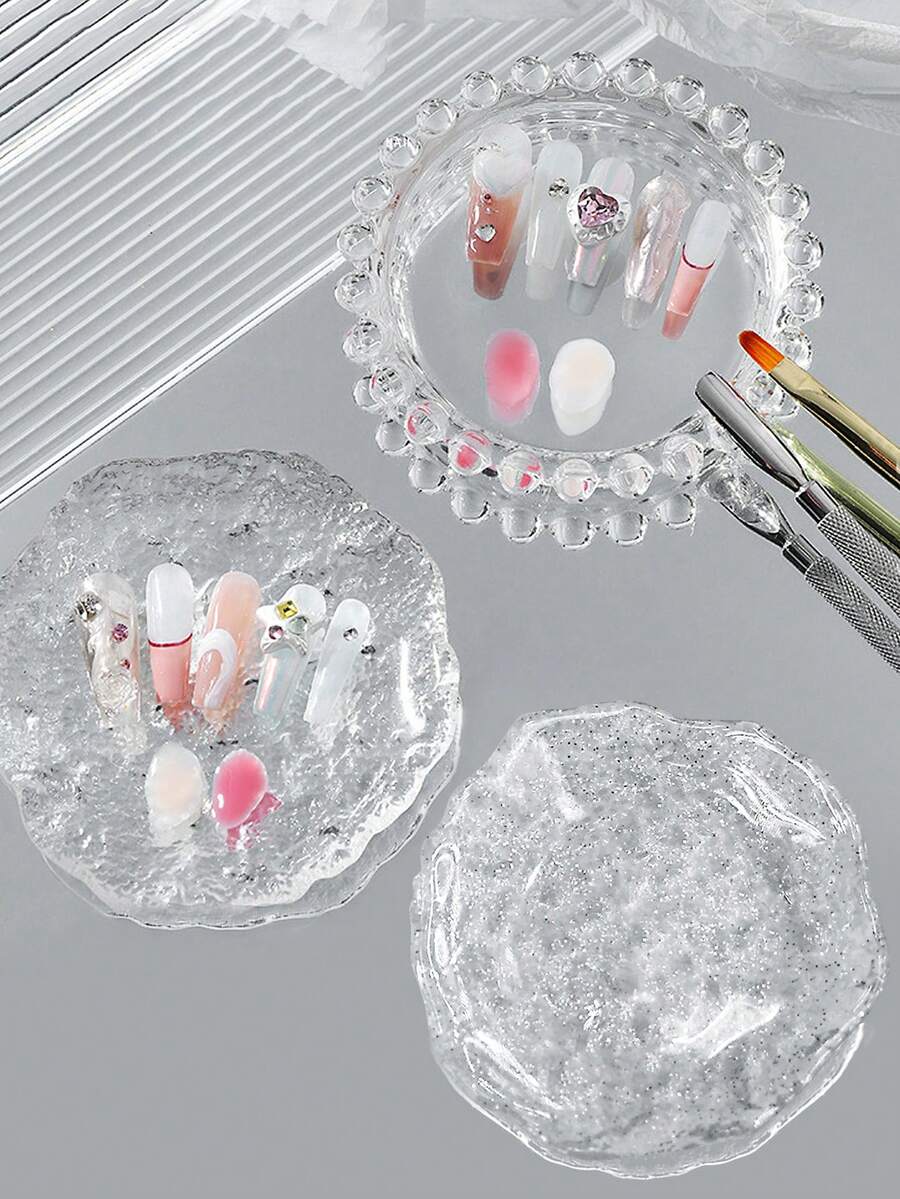 Beautizon Nailartlab 1pc Multi-Function Nail Art Color Palette, Includes Nail Art Pen Holder And Nail Art Photography Props, Suitable For Home Nail Salon Tools And Accessories - Multicolor - View 1