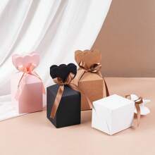 10pcs Custom Gift Boxes, Personalized Packaging, Petal Paper Boxes, Candy Boxes, Suitable For Candle Cup Packaging, Delicate Small Gift Boxes, Suitable For Wedding, Birthday, Souvenir Gifts, Small Product Packaging