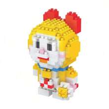 Doraemon Bloques de construcción de micropartículas con figura de Doraemon Nobita de anime, juguete de ensamblaje para niños y niñas, regalo lindo