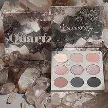 ColourPop Going Coconuts Nude Eyeshadow Palette - Cool-Toned Brown Eye Makeup Palette With 9 High-Pigment Matte And Shimmer Eyeshadow Finishes - Ultra-Velvety, Long-Wearing Formula (0.3 Oz) - Quartz - 查看 5
