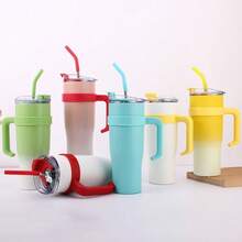 1200ml Steel Thermal Bottle Cup For Hot Or Cold Drinks - Complete Black - View 2