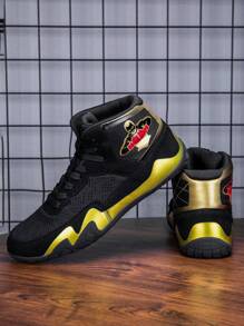 TACHUAN 1 Pair Women's Professional Wrestling Shoes, High-Top Combat Boxing Shoes, Training Boots For Muay Thai, Kickboxing, Fitness