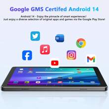 Qetupa 10,1 Zoll Android 14 Tablet-PC, 4GB RAM+128GB Speicher, A523 Octa-Core 2,0 GHz Prozessor, 1280*800 HD IPS Touchscreen, 5MP + 8MP Dual-Kameras, 6000 mAh Akku, 1 TB SD-Kartenerweiterung, BT5.4 & 802.11ac WLAN 2,4G/6G, inkl. stoßfester Lederhülle