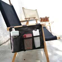 Bolsa de almacenamiento para mesita de noche, bolsa colgante conúltiples bolsillos, organizador de accesorios para cama, dispositivo de tela Oxford para litera de dormitorio, libro de Hospital AAYG - Negro - Ver 7