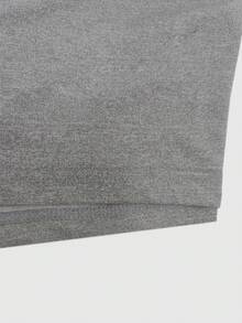 Typography Dramatic I AM NOT ANTI SOCIAL Overseas Printing Women's Casual Shorts Comfort Fit - Grey - View 4